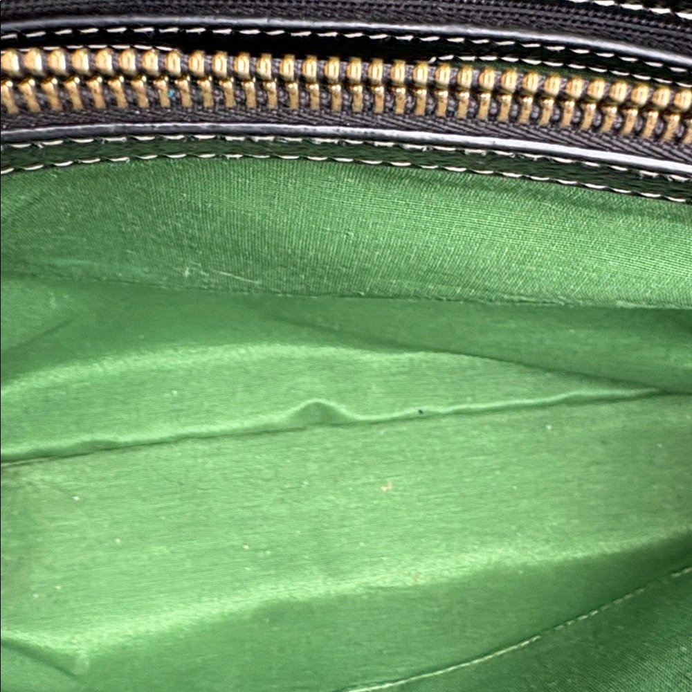 Kate Spade Dark Brown / Black Leather Tote - Picture 3 of 5